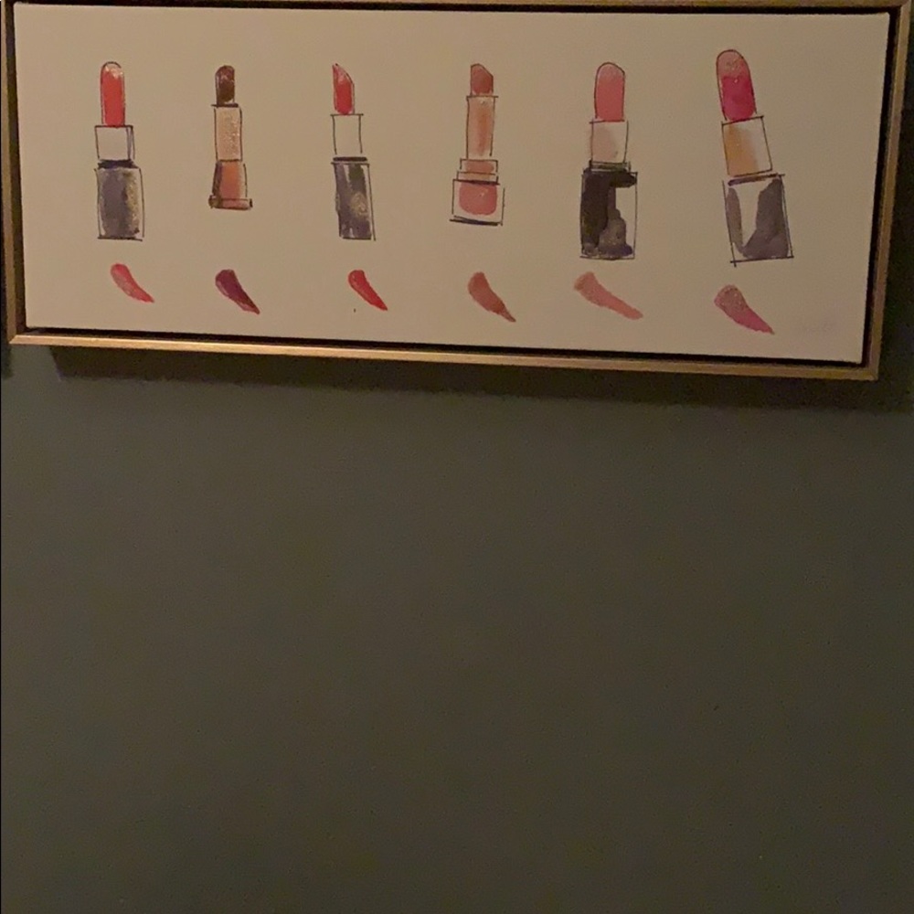 Lipstick wall art